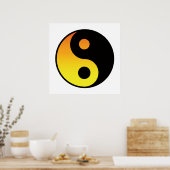 Yin Yang Farbsymbol Poster (Küche)