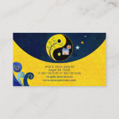 Yin & Yang Feng Shui Interior Business Cards Visitenkarte (Rückseite)
