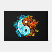 Yin-Yang-Feuer Fußmatte (Vorderseite)
