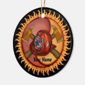 Yin Yang Feuerwehrschmuck Keramik Ornament (Links)