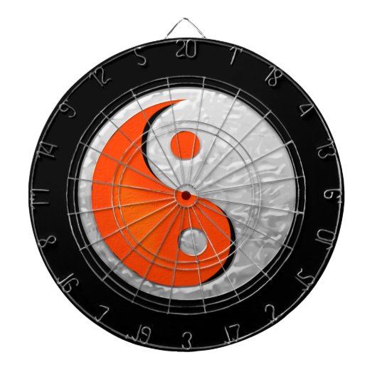 Yin Yang Fire and Ice Fantasy Dartboard Dartscheibe (vorne)