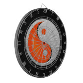 Yin Yang Fire and Ice Fantasy Dartboard Dartscheibe (Vorderseite Links)