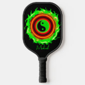 Yin Yang Fire Pickleball Schläger (Vorderseite)