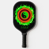 Yin Yang Fire Pickleball Schläger (Rückseite)