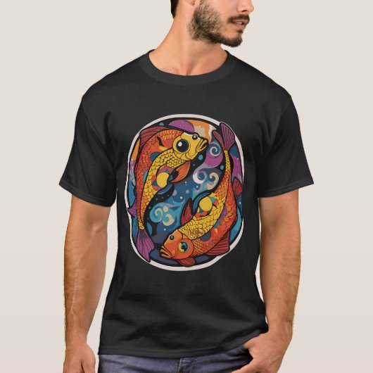 Yin-Yang-Fisch! T-Shirt (Vorderseite)