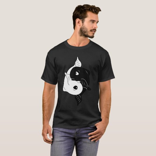 Yin-Yang Fische T-Shirt (Vorne ganz)