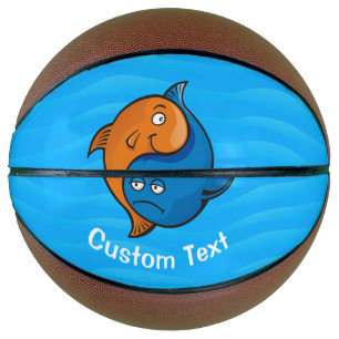Yin Yang Fish Cartoon Basketball