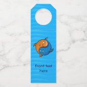 Yin Yang Fish Cartoon Flaschenanhänger (Vorderseite)