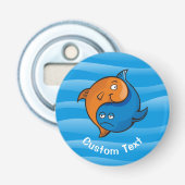 Yin Yang Fish Cartoon Flaschenöffner (Vorderseite)