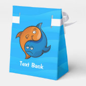 Yin Yang Fish Cartoon Geschenkschachtel (Rückseite)