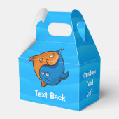 Yin Yang Fish Cartoon Geschenkschachtel (Rückseite)