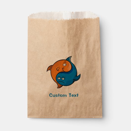 Yin Yang Fish Cartoon Geschenktütchen (Vorderseite)