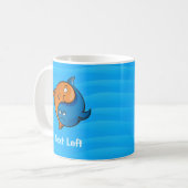 Yin Yang Fish Cartoon Kaffeetasse (Vorderseite Links)