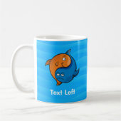 Yin Yang Fish Cartoon Kaffeetasse (Links)