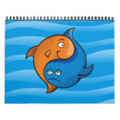 Yin Yang Fish Cartoon Kalender (Titelbild)