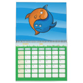 Yin Yang Fish Cartoon Kalender (Mär 2026)