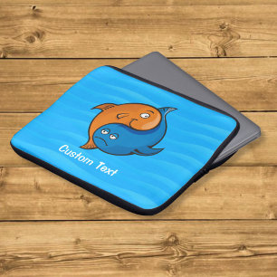 Yin Yang Fish Cartoon Laptopschutzhülle