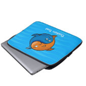 Yin Yang Fish Cartoon Laptopschutzhülle (Vorne Knopf)
