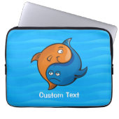 Yin Yang Fish Cartoon Laptopschutzhülle (Vorderseite)