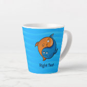 Yin Yang Fish Cartoon Milchtasse (Rechte Ecke)