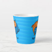Yin Yang Fish Cartoon Milchtasse (Vorderseite)