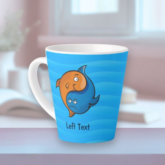 Yin Yang Fish Cartoon Milchtasse