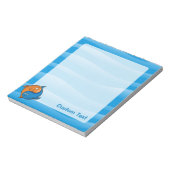 Yin Yang Fish Cartoon Notizblock (Rotiert)