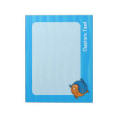 Yin Yang Fish Cartoon Notizblock (Rotiert)