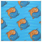 Yin Yang Fish Cartoon Pattern Stoff (Muster)