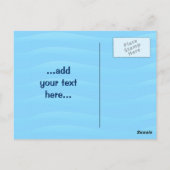 Yin Yang Fish Cartoon Postkarte (Rückseite)