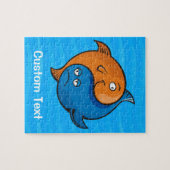 Yin Yang Fish Cartoon Puzzle (Horizontal)
