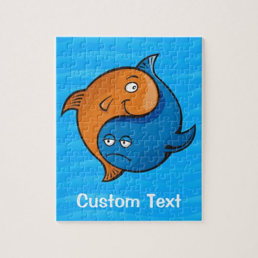 Yin Yang Fish Cartoon Puzzle (Vertikal)
