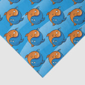 Yin Yang Fish Cartoon Seidenpapier (Ausschnitt)