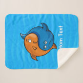 Yin Yang Fish Cartoon Sherpadecke (Vorderseite (Horizontal))