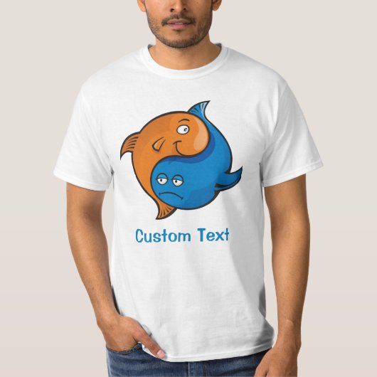 Yin Yang Fish Cartoon T-Shirt (Vorderseite)