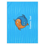 Yin Yang Fish Cartoon Tischdecke (Vorderseite)