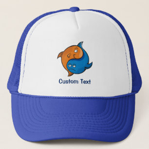 Yin Yang Fish Cartoon Truckerkappe