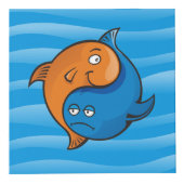 Yin Yang Fish Cartoon Würfel (Rechts)