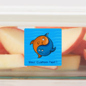 Yin Yang Fish Etiketten (Befestigt)