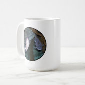 Yin Yang Fish Foto Kaffee Tasse (Vorderseite Links)