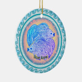 Yin Yang Fish Keramik Ornament (Rechts)