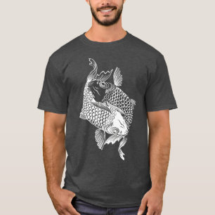 Yin Yang Fish Koi Fischprämie T-Shirt