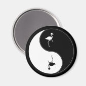 Yin Yang Flamingo Magnet (Vorderseite/Rückseite)