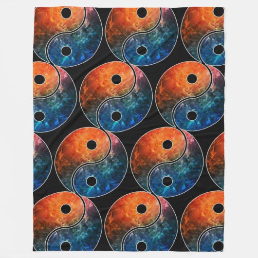 Yin Yang ☯ Fleece Blanket (Vorderseite)