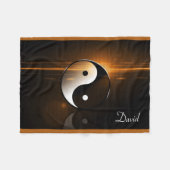 Yin Yang Fleece-Decke Fleecedecke (Vorderseite (Horizontal))
