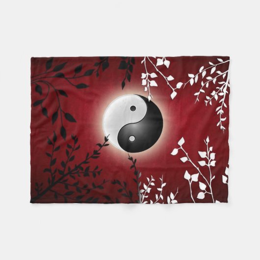 Yin Yang Fleece-Decke Fleecedecke (Vorderseite (Horizontal))