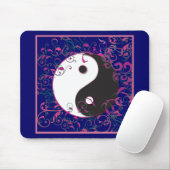 Yin & Yang Floral Design Mousepad (Mit Mouse)
