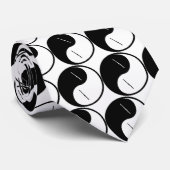 Yin Yang Flöte Krawatte (Gerollt)