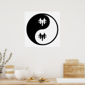 Yin Yang Foosball Poster (Küche)