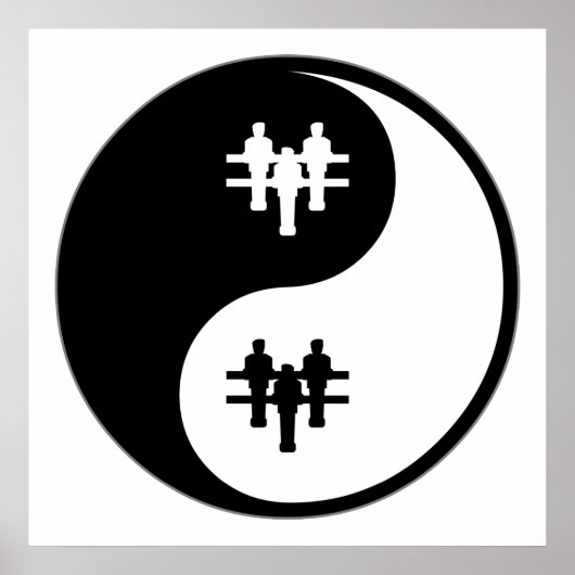 Yin Yang Foosball Poster (Vorne)